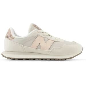 New Balance Kids' 237 Bungee Running Shoes Casual Sneakers Girls Beige Pink